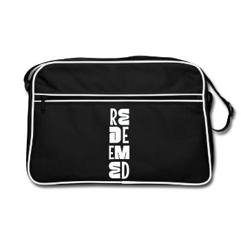 Silence et connaissez le Psaume 46:10 Foi chrétienne - Sac Retro - noir/blanc - Devant