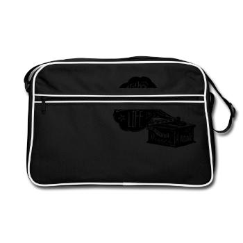 Without Music - Retro Bag - black/white - Front