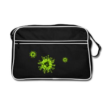 NeonVirus Pattern - Retro Bag - black/white - Front