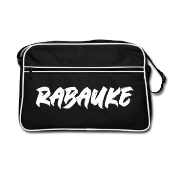 Rabauke n1 - Sac Retro - noir/blanc - Devant