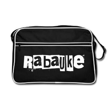 Rabauke - Retro Tasche - Schwarz/Weiß - Vorne