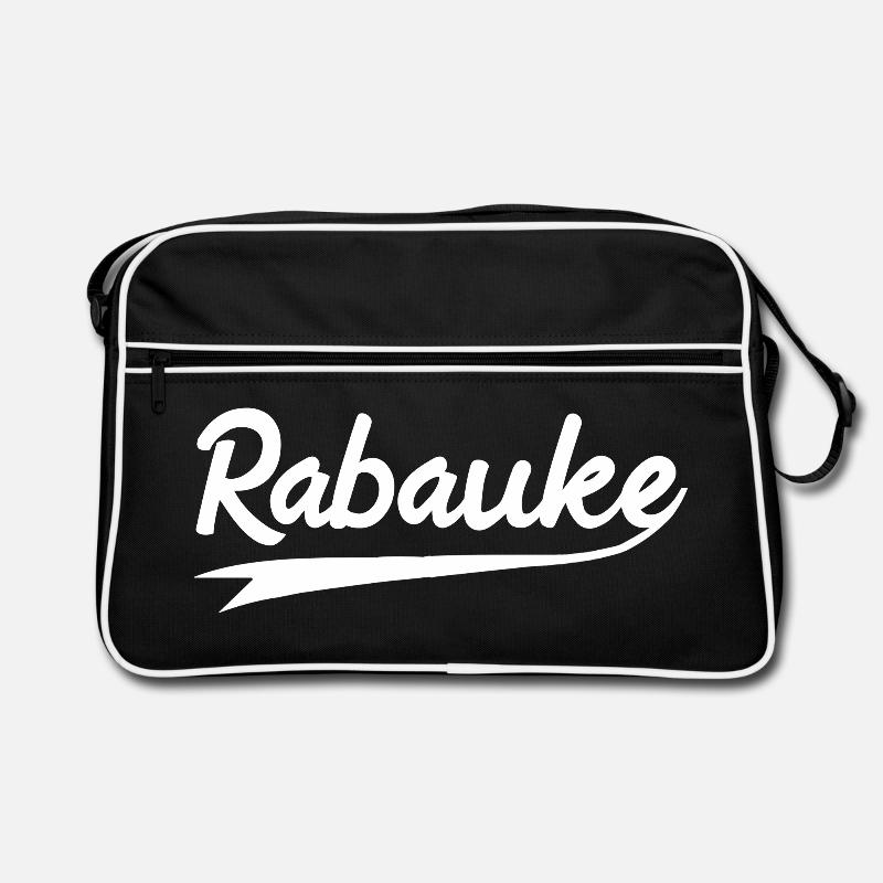 Rabauke - Retro Tasche - Schwarz/Weiß
