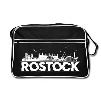 Rostock Silhouette - Sac Retro - noir/blanc - Devant