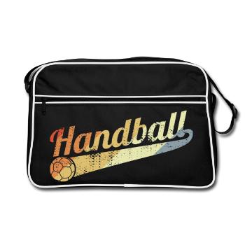 Vintage Handball - Sac Retro - noir/blanc - Devant