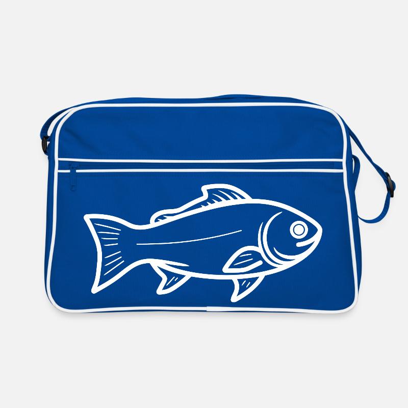 Dessin de poisson Sac Retro