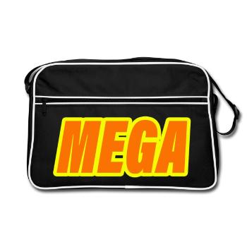 MEGA - Retro Bag - black/white - Front