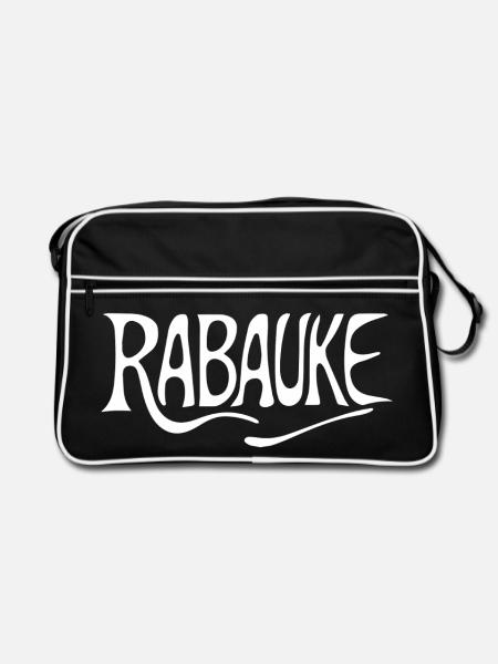 Rabauke - Retro Tasche - Schwarz/Weiß - Vorne