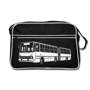 Légendaire bus articulé rétro - Sac Retro - noir/blanc - Devant