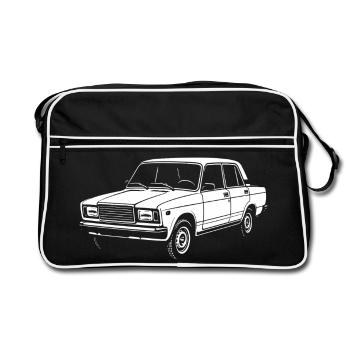 Boxing Charm - Retro Bag - black/white - Front