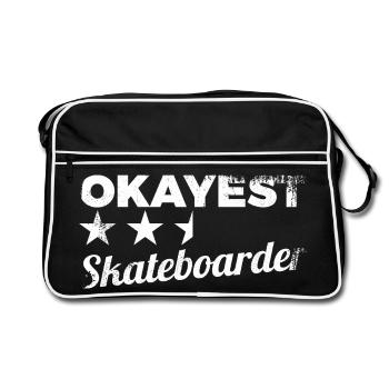 Average skateboarder - Retro Bag - black/white - Front