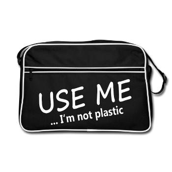 UTILISEZ-MOI - Sac Retro - noir/blanc - Devant