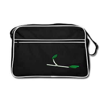 by starting - Retro Bag - black/white - Front