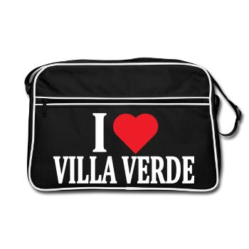 t-shirt Io amo Villa Verde t-shirt Sardinia - Retro Bag - black/white - Front