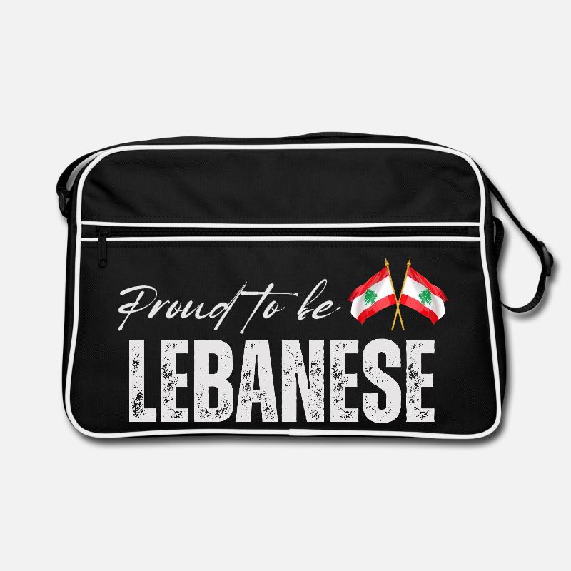 Libanese stolz, ich liebe den Libanon Retro Tasche