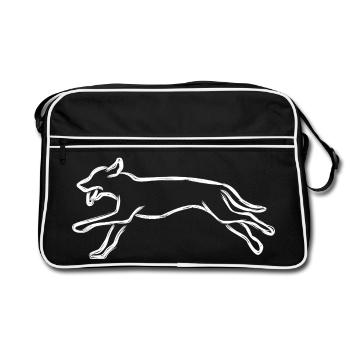Chien - Sac Retro - noir/blanc - Devant