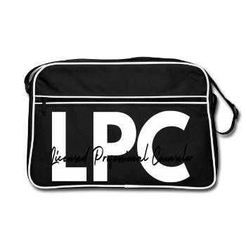 Conseiller professionnel agréé LPC Santé mentale - Sac Retro - noir/blanc - Devant