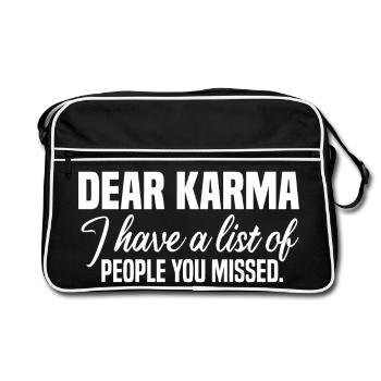 karma - Sac Retro - noir/blanc - Devant