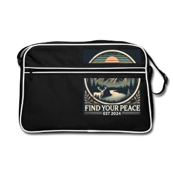 Alps Tranquility - Retro Bag - black/white - Front