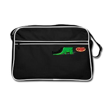 Snackosaure - petite bouffe - Sac Retro - noir/blanc - Devant