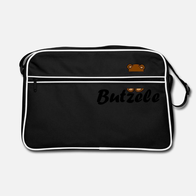Butzele - Retro Tasche - Schwarz/Weiß