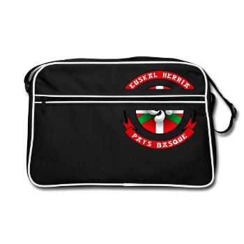 Pays Basque - Euskal Herria - Sac Retro - noir/blanc - Devant