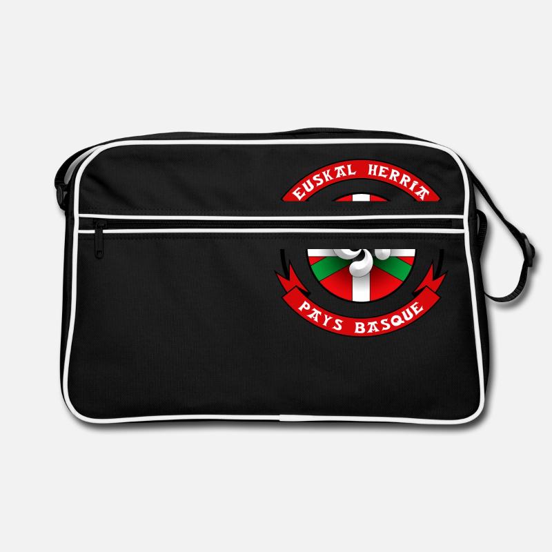 Pays Basque - Euskal Herria - Sac Retro - noir/blanc