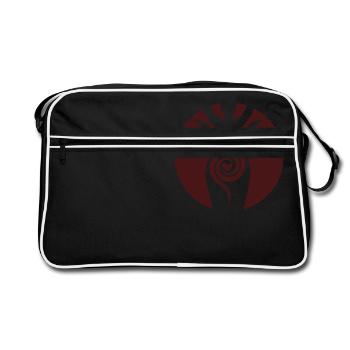 Moon goddess red - Retro Bag - black/white - Front