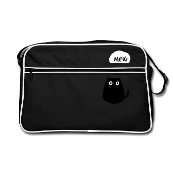 Chat - Sac Retro - noir/blanc - Devant