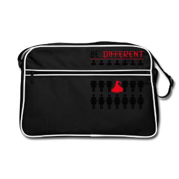 Be Different Flamenco - Black - Retro Bag - black/white - Front