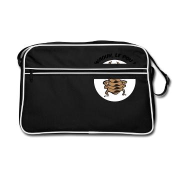 Wahou, le Pou - Sac Retro - noir/blanc - Devant