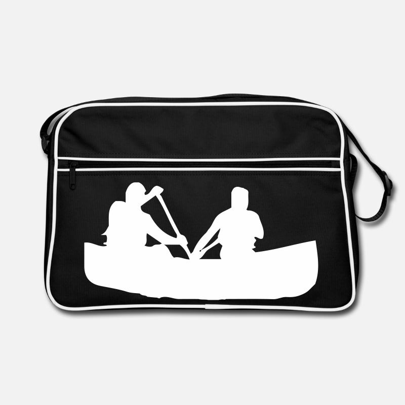 Paddeln - Retro Tasche - Schwarz/Weiß