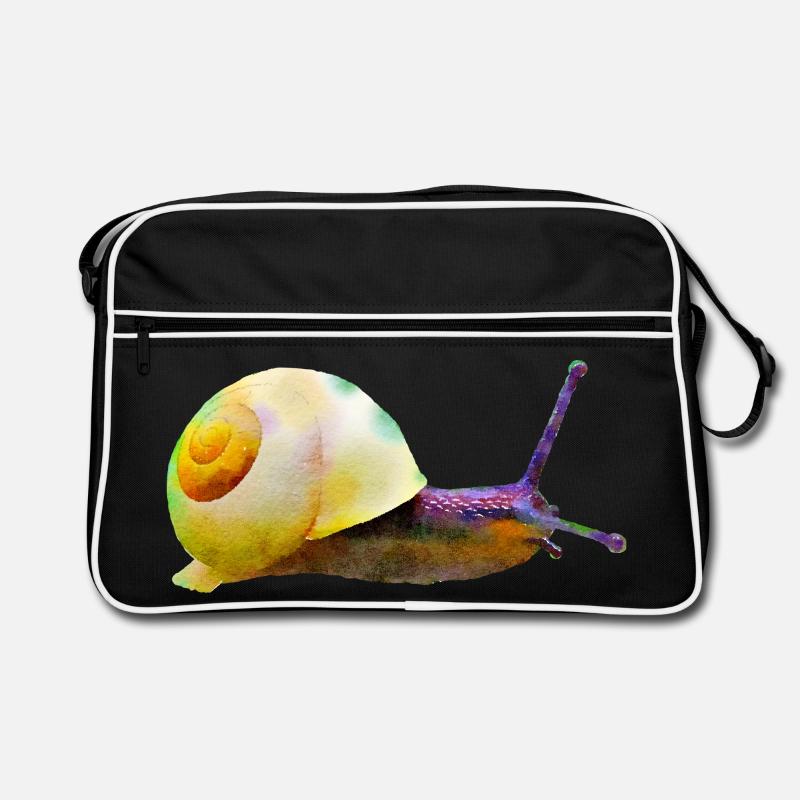 escargot - Sac Retro - noir/blanc