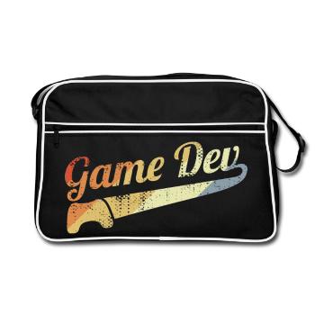 Développeur de jeux vintage - Sac Retro - noir/blanc - Devant