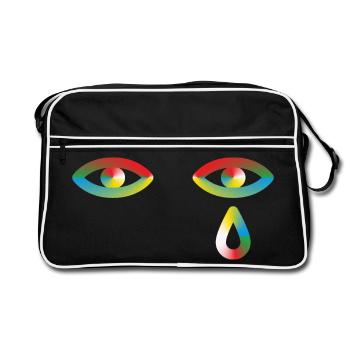 Your ignorance makes me cry - Retro Bag - black/white - Front