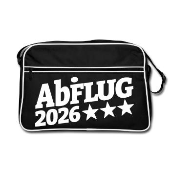 Départ d’Abi 2026 Star Trail | Commencez - Sac Retro - noir/blanc - Devant