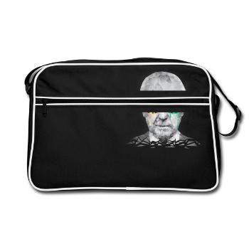 Albert Hofmann - Psychedelic Polygon Portrait - Sac Retro - noir/blanc - Devant