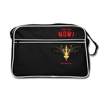Aries Sun Bright - Retro Bag - black/white - Front