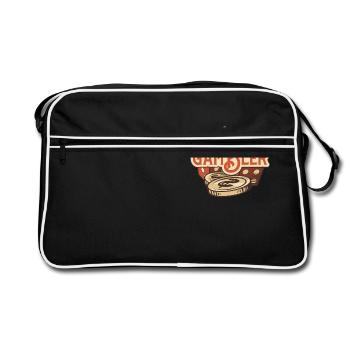 Spieler - Retro Tasche - Schwarz/Weiß - Vorne