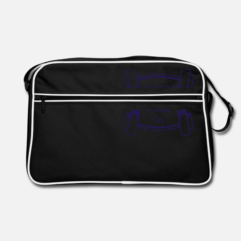 Workout-Krieger-Modus ein - 1 - Retro Tasche - Schwarz/Weiß