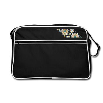 Zellige marocain - Sac Retro - noir/blanc - Devant