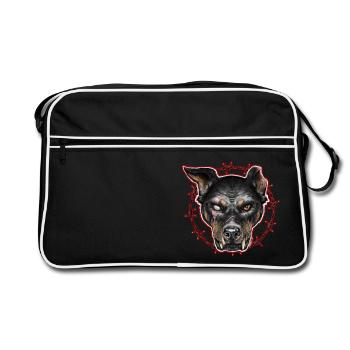 CHARIVARI Dog - Stray dog Beauceron - - Retro Bag - black/white - Front