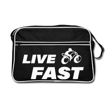 ALMOST - Retro Bag - black/white - Front