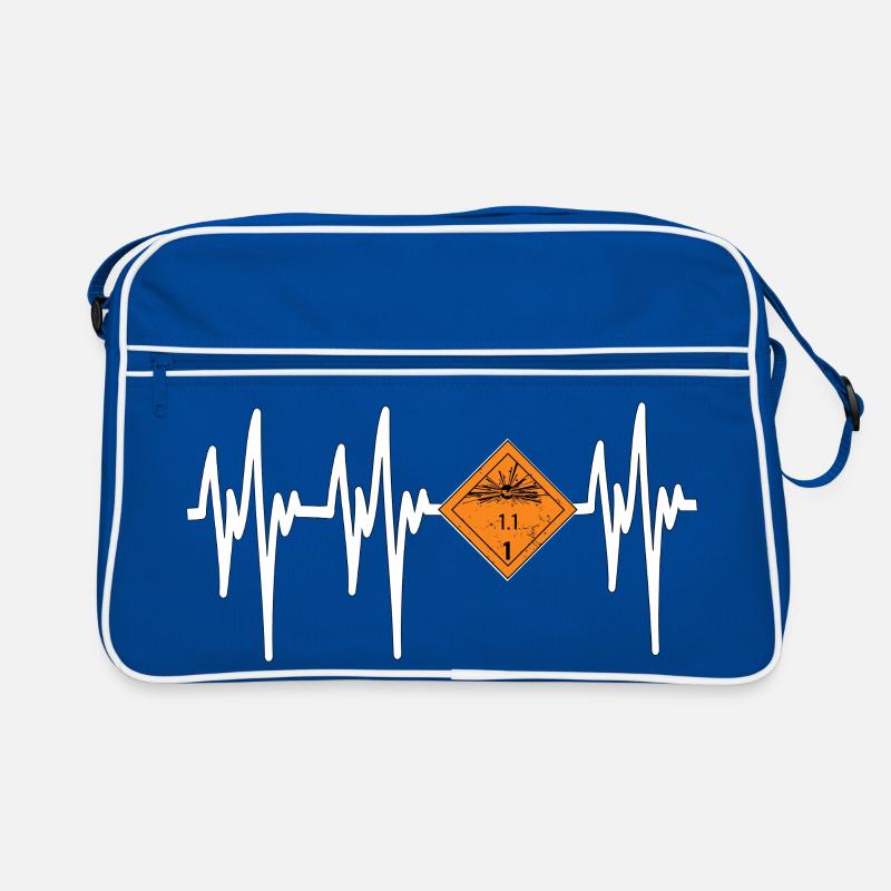 Heartbeat Pyro Danger Retro Tasche