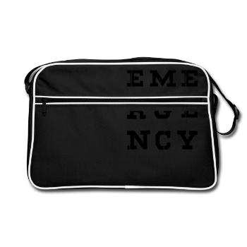 Infirmière Médecin Infirmière Hôpital - Sac Retro - noir/blanc - Devant