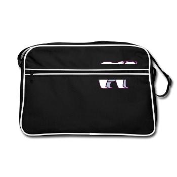 Ours polaire - Sac Retro - noir/blanc - Devant