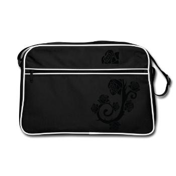 Rose noire, rose noire - Sac Retro - noir/blanc - Devant