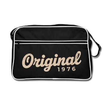 Cadeau d’anniversaire 1976 | Nées en 1976 - Sac Retro - noir/blanc - Devant