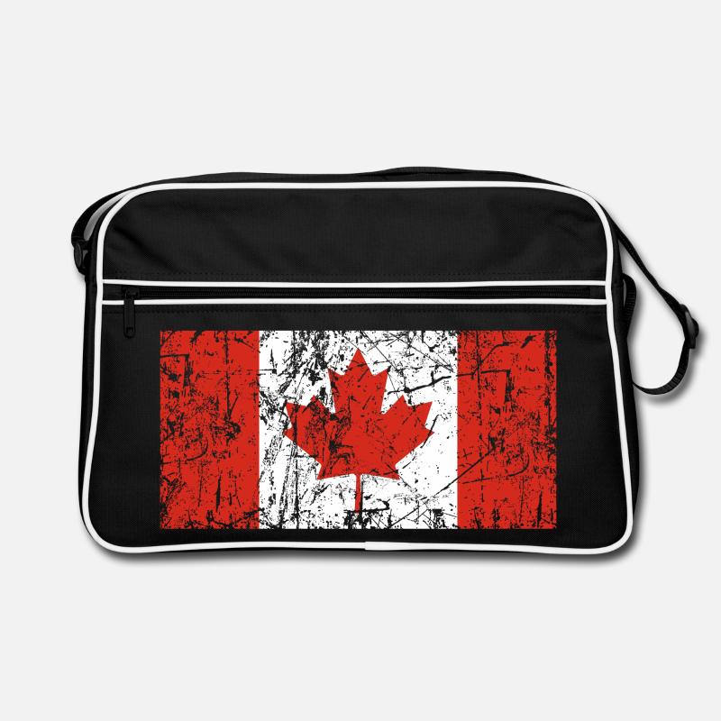 Canada flag vintage effect Retro Bag