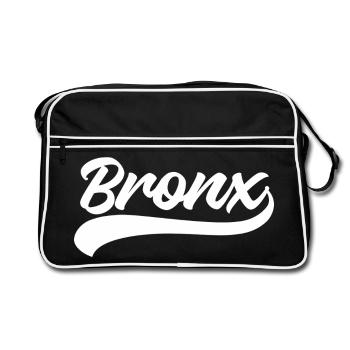 Bronx - Retro Bag - black/white - Front