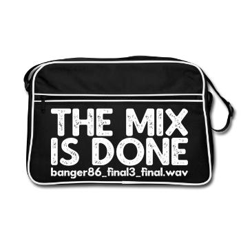 Le mixage est terminé - Sac Retro - noir/blanc - Devant